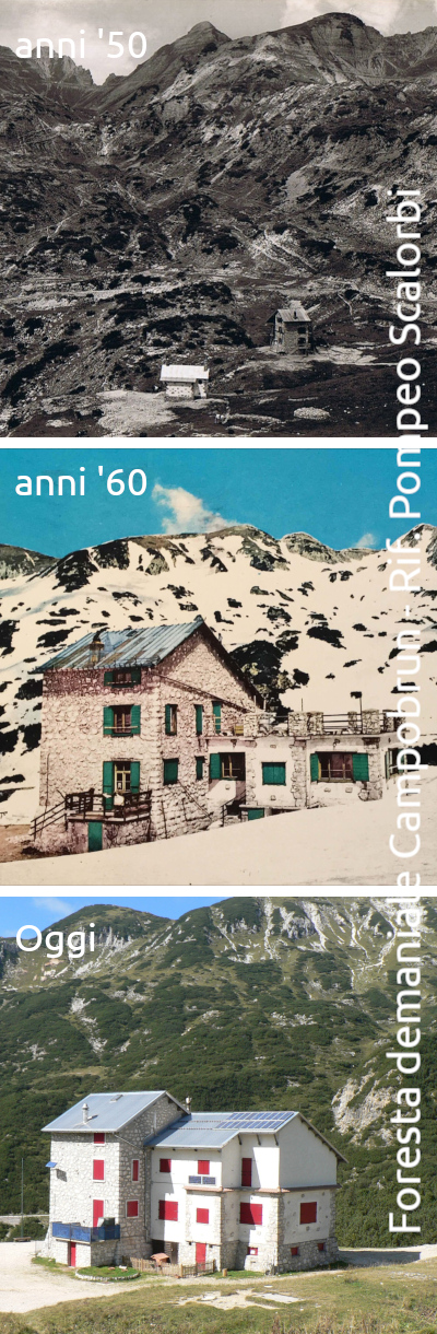 Rifugio Scalorbi negli anni passati